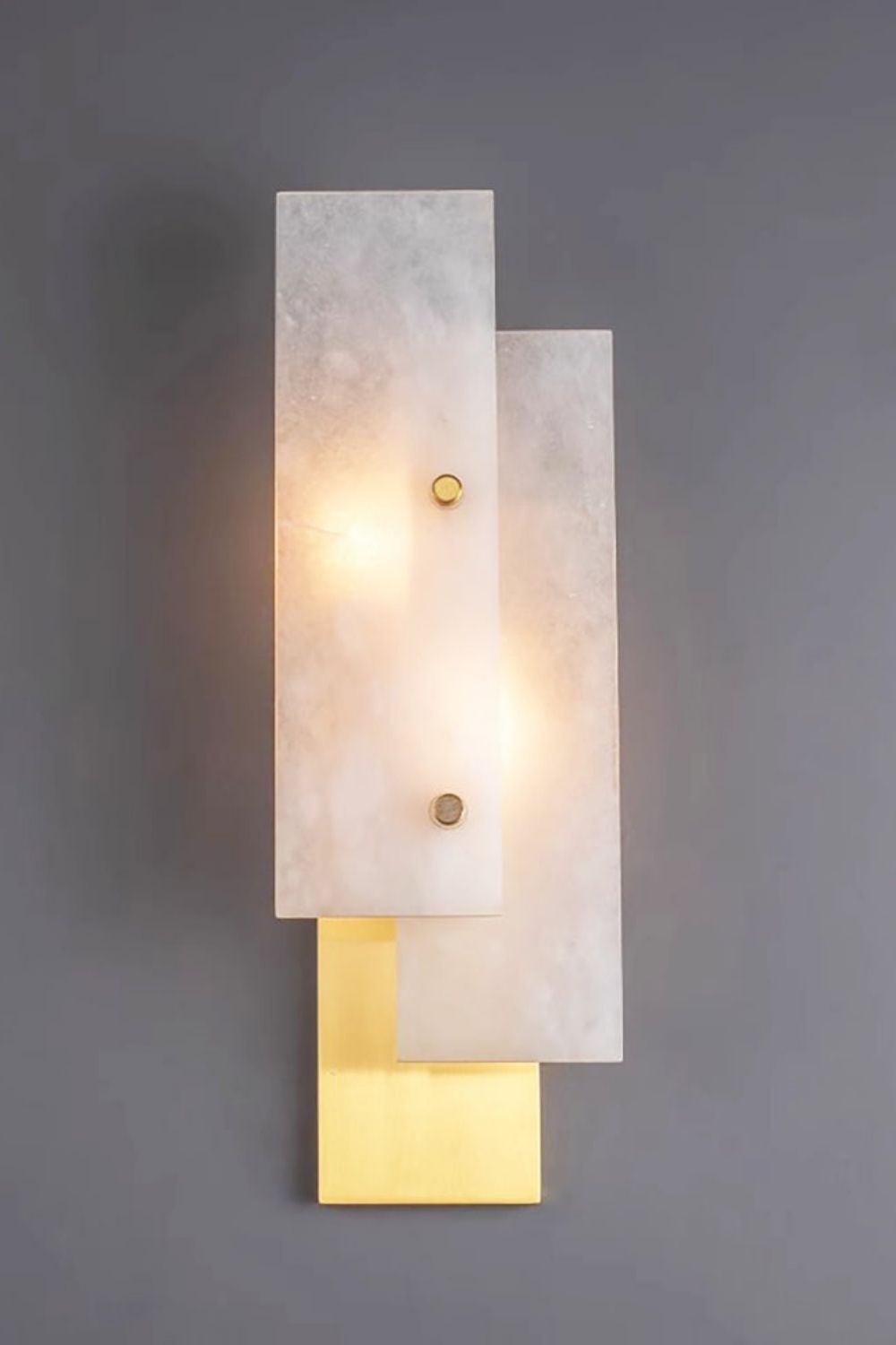 Modern Alabaster Rectangle Wall Lamp