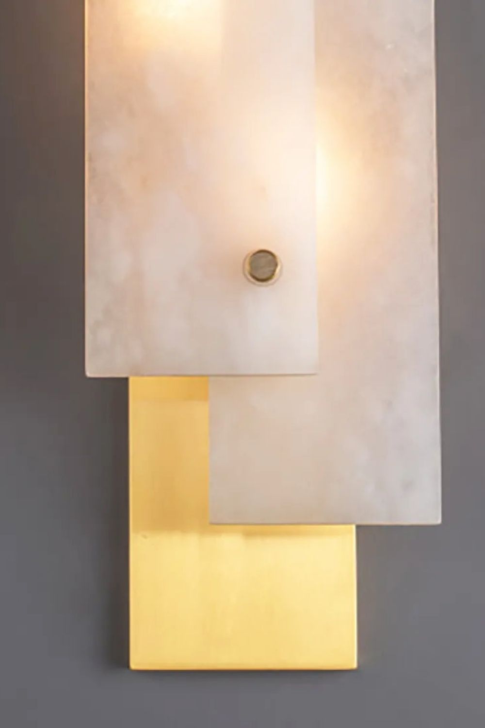 Modern Alabaster Rectangle Wall Lamp