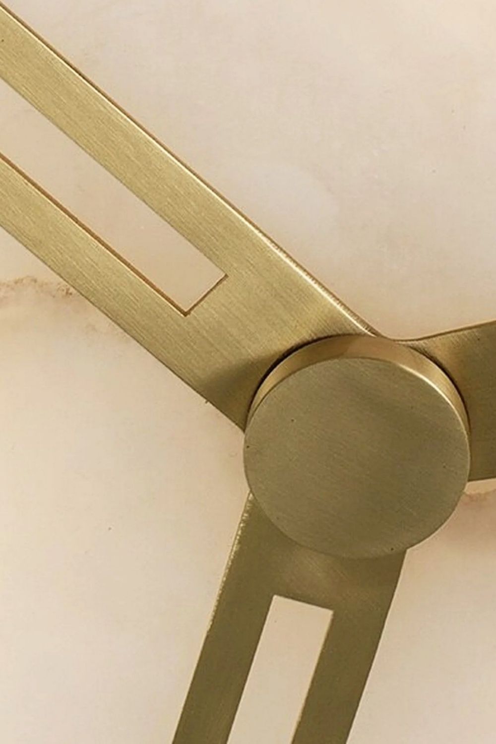 Modern Alabaster Round Copper Ceiling Lamp