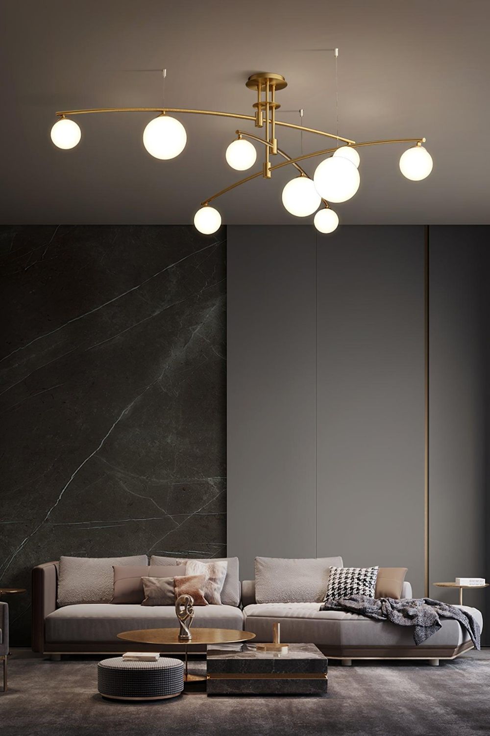 Modern Long Arm Chandelier - SamuLighting