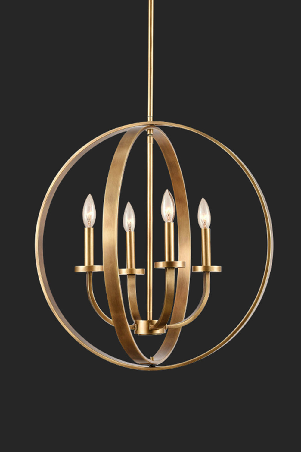 Modern Round Lantern Chandelier