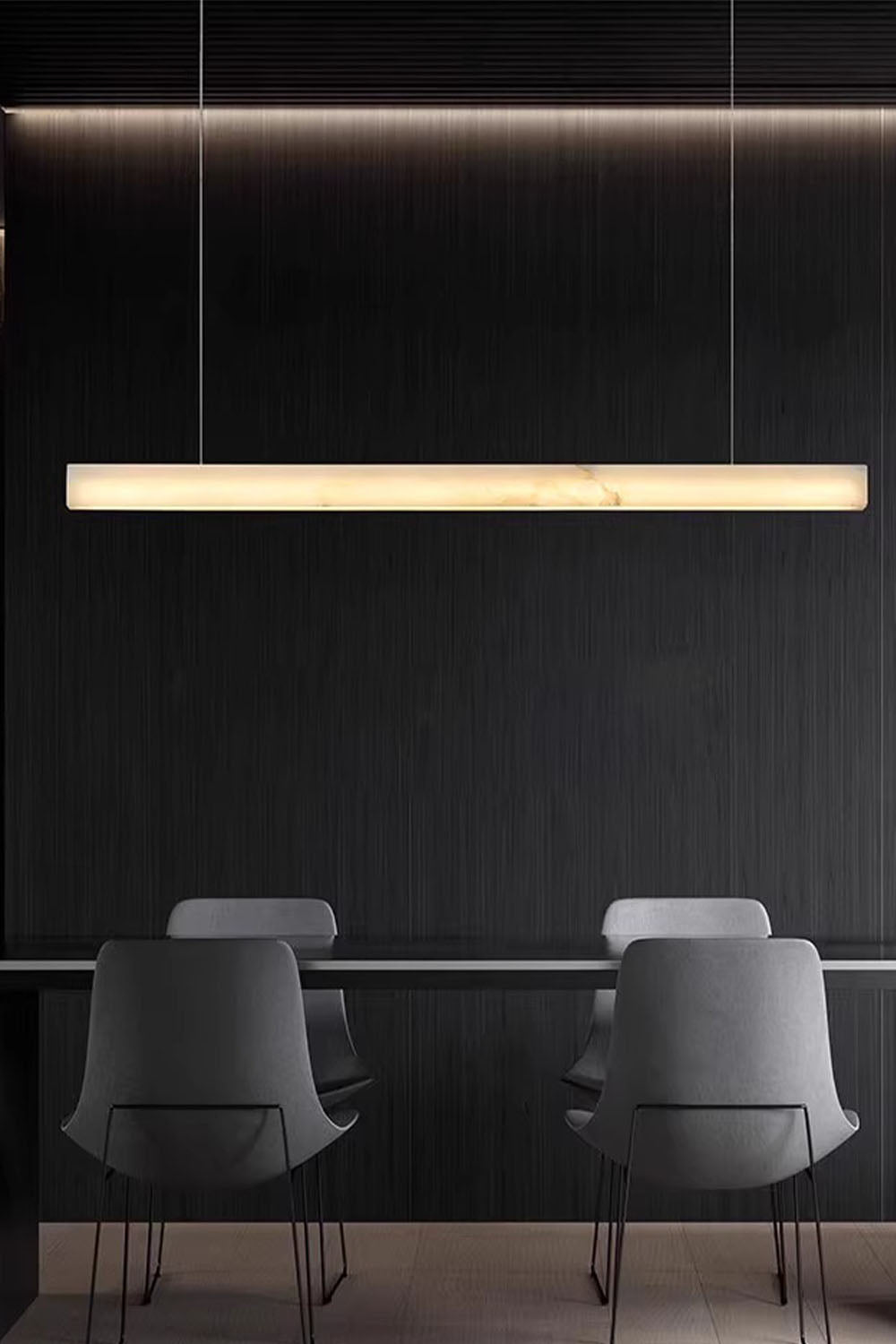 New Chinese Style Simple Natural Marble Chandelier