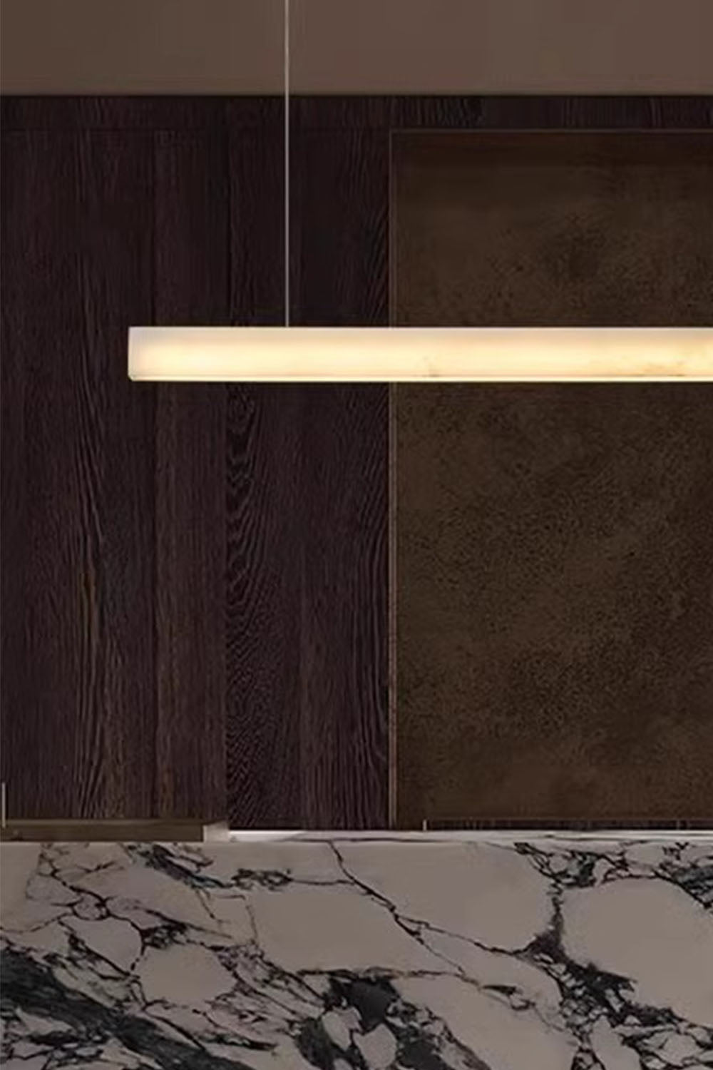 New Chinese Style Simple Natural Marble Chandelier