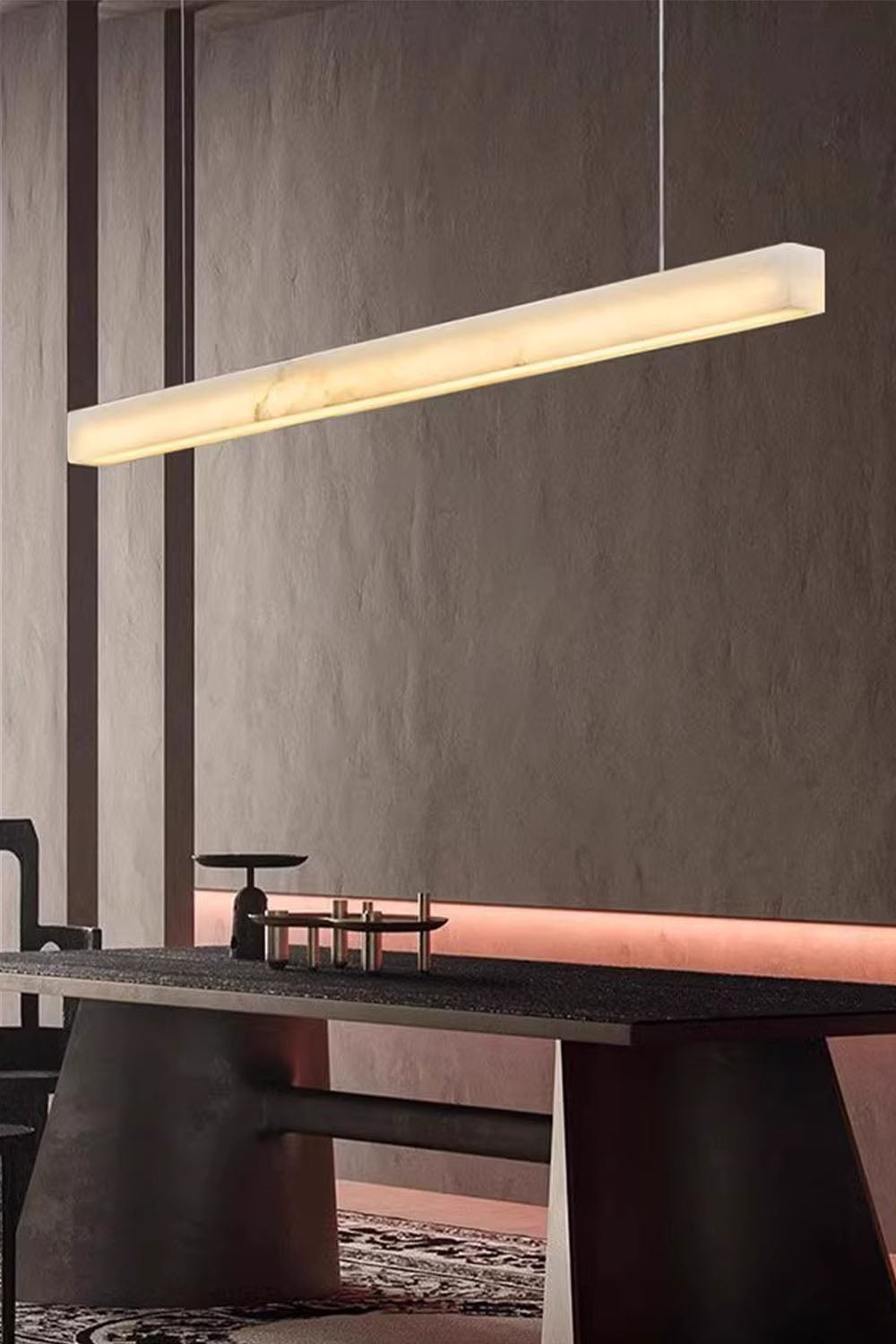 New Chinese Style Simple Natural Marble Chandelier