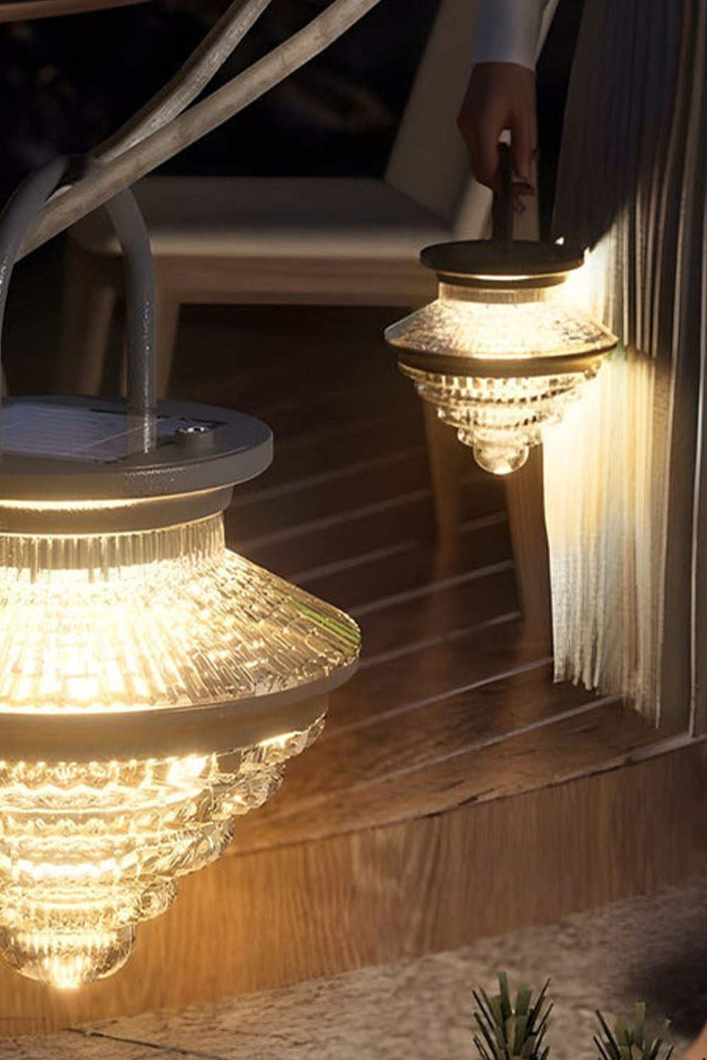 Modern Simple Portable Cone Outdoor Rechargeable Lamp