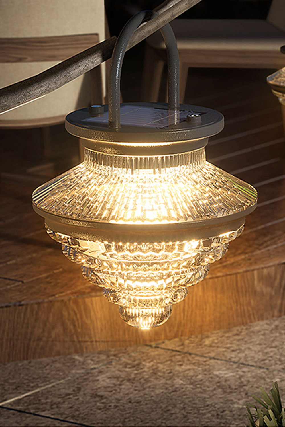 Modern Simple Portable Cone Outdoor Rechargeable Lamp