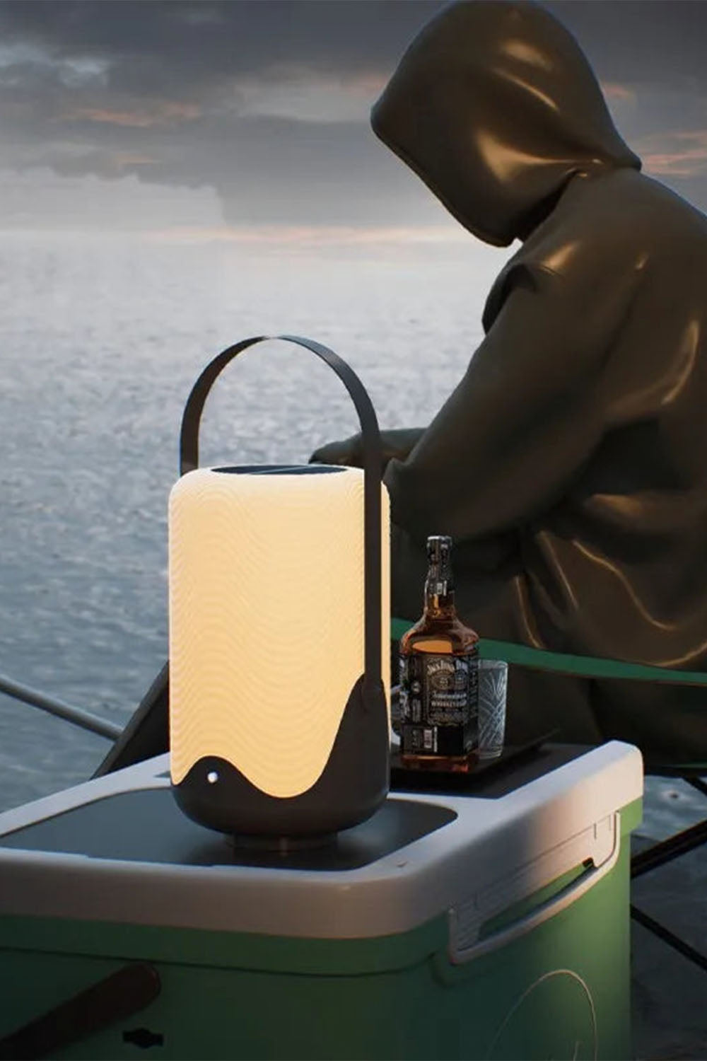 Modern Simple Portable Cylindrical Outdoor Rechargeable Table Lamp