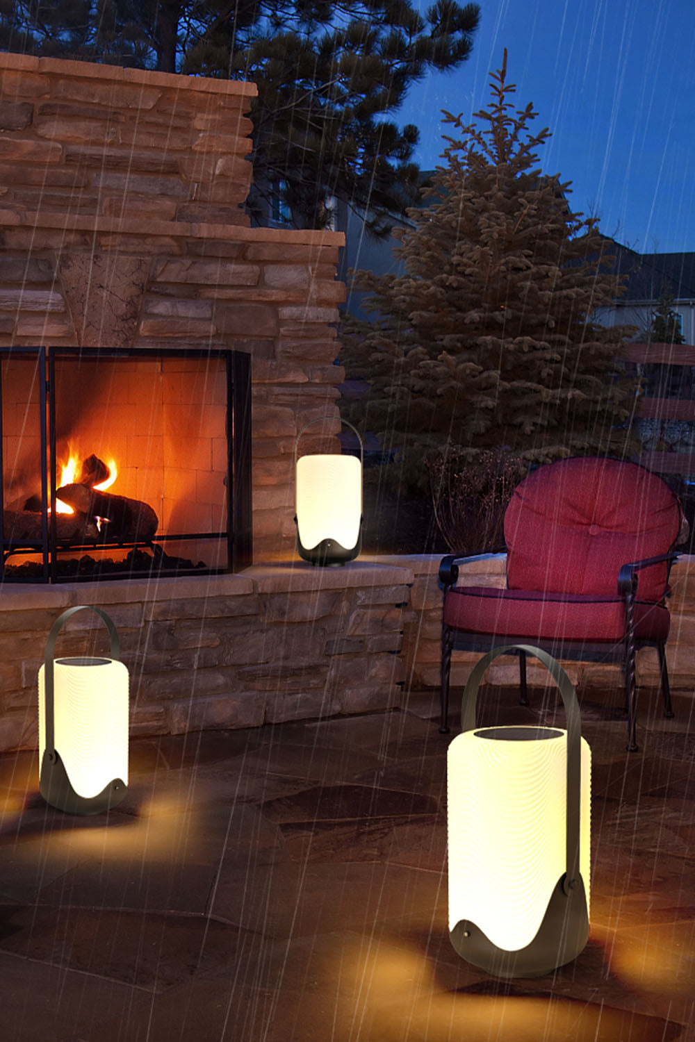 Modern Simple Portable Cylindrical Outdoor Rechargeable Table Lamp