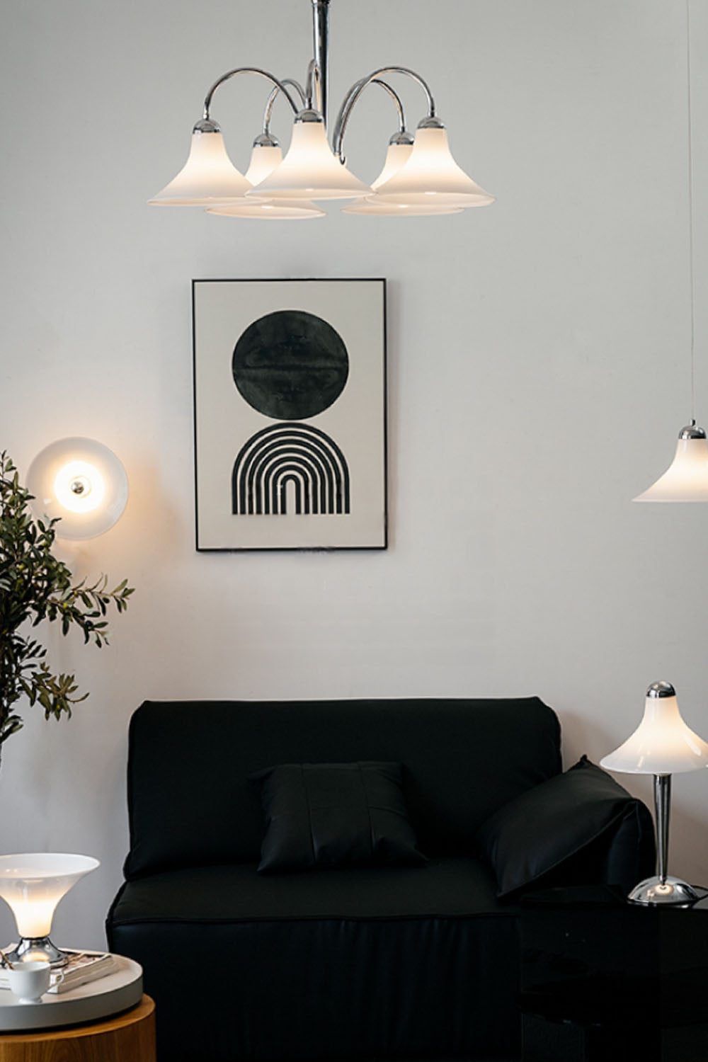 Modern Trumpet Glass Chandelier