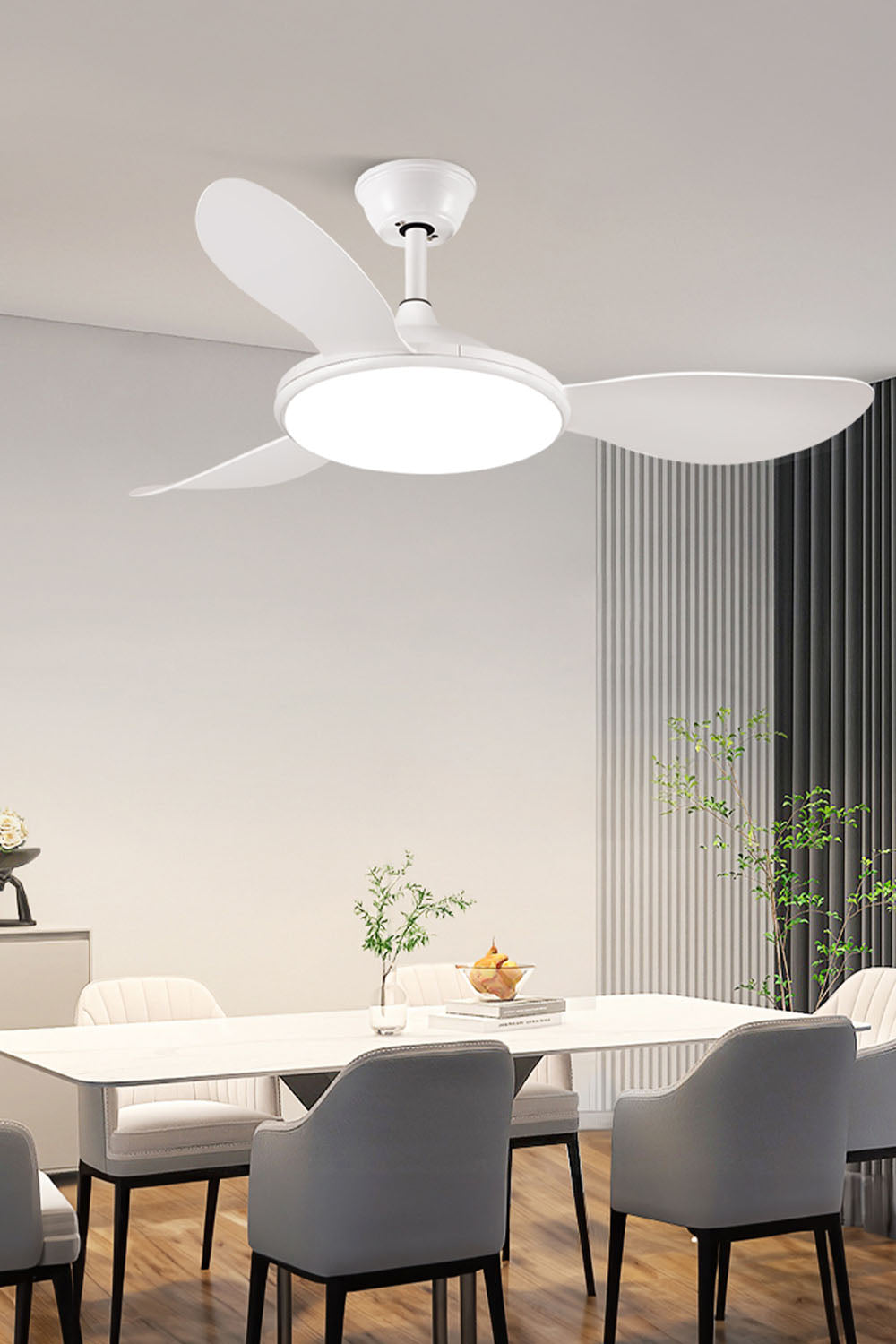 Modern Wooden Fan Chandelier