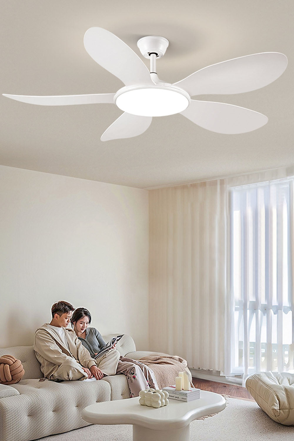 Modern Wooden Fan Chandelier