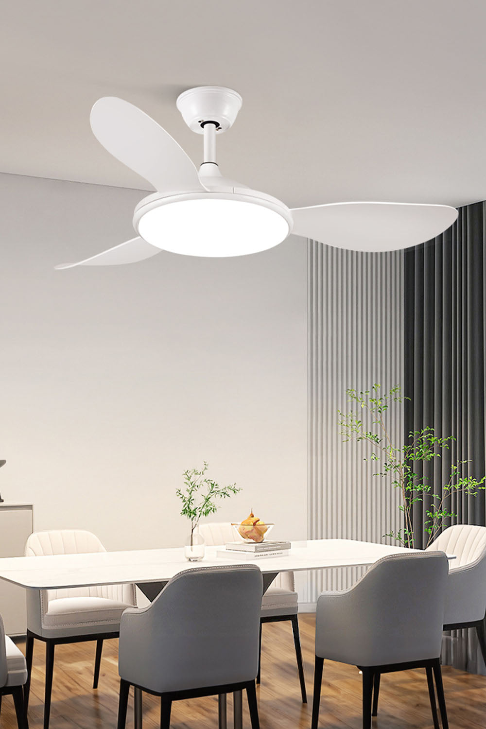 Modern Wooden Fan Chandelier