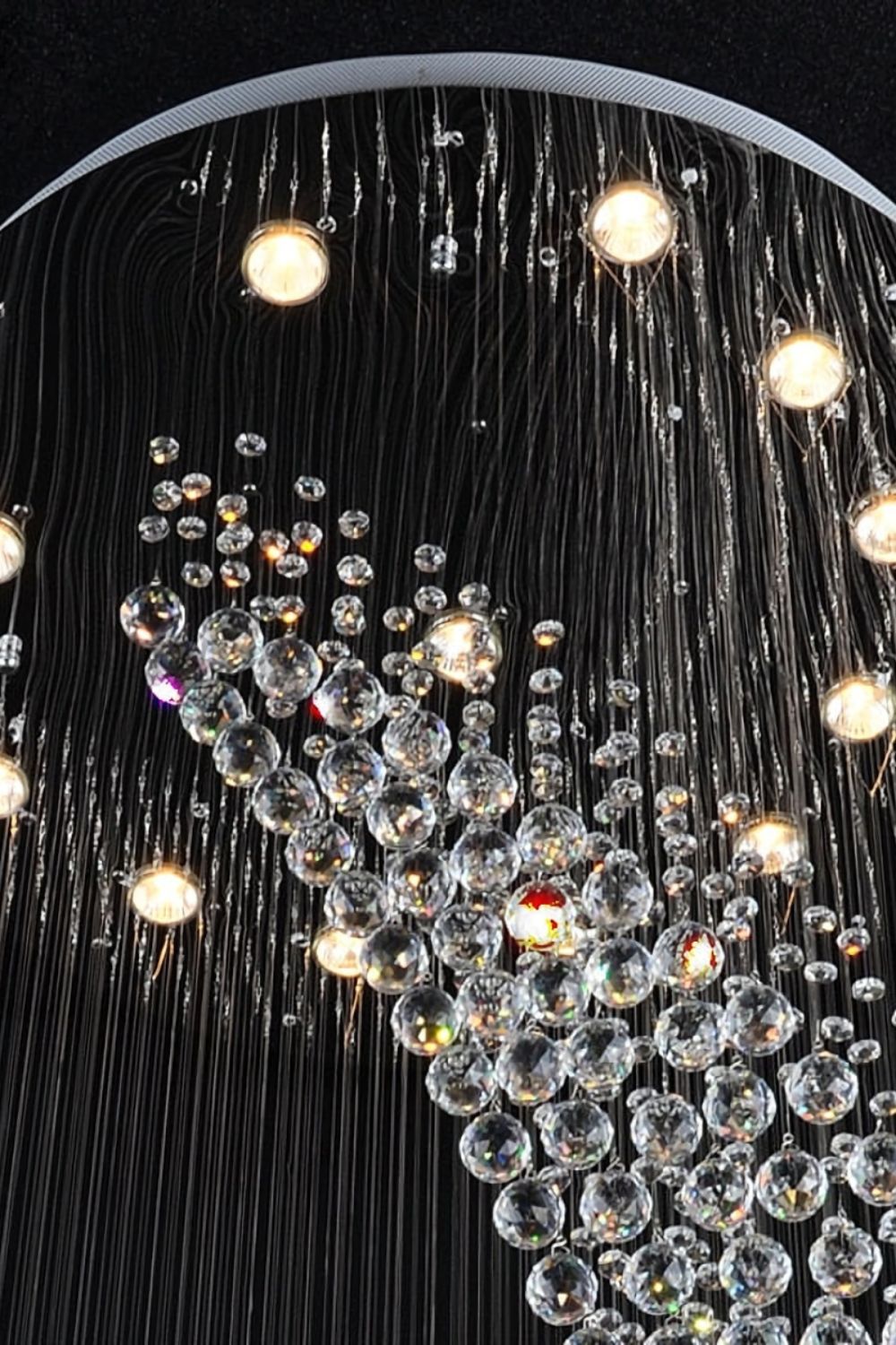 Moon Shaped Curved Crystal Chandelier - SamuLighting