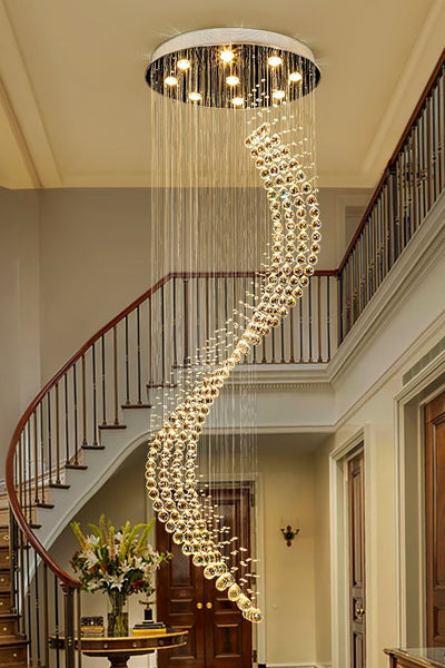 Moon Shaped Curved Crystal Chandelier - SamuLighting