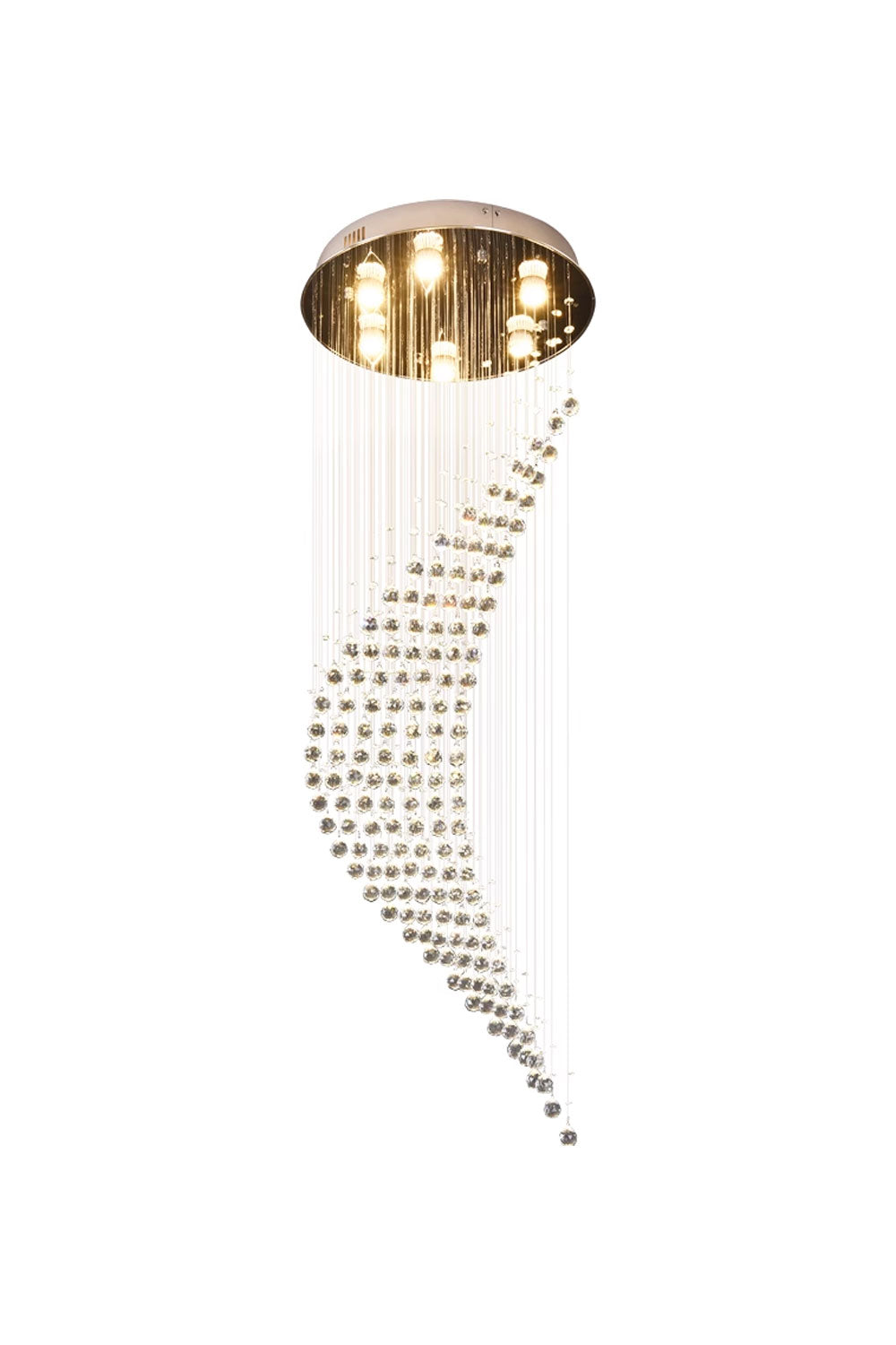 Moon Shaped Curved Crystal Chandelier - SamuLighting