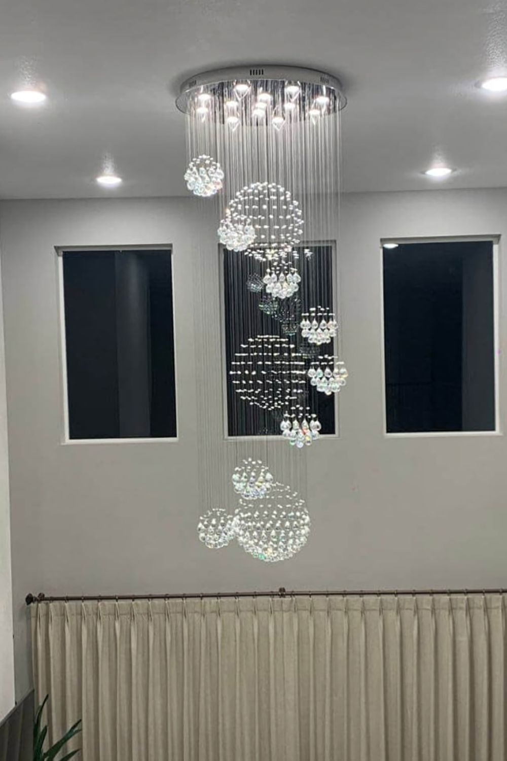 Multi-Balls Chrome Crystal Chandelier - SamuLighting