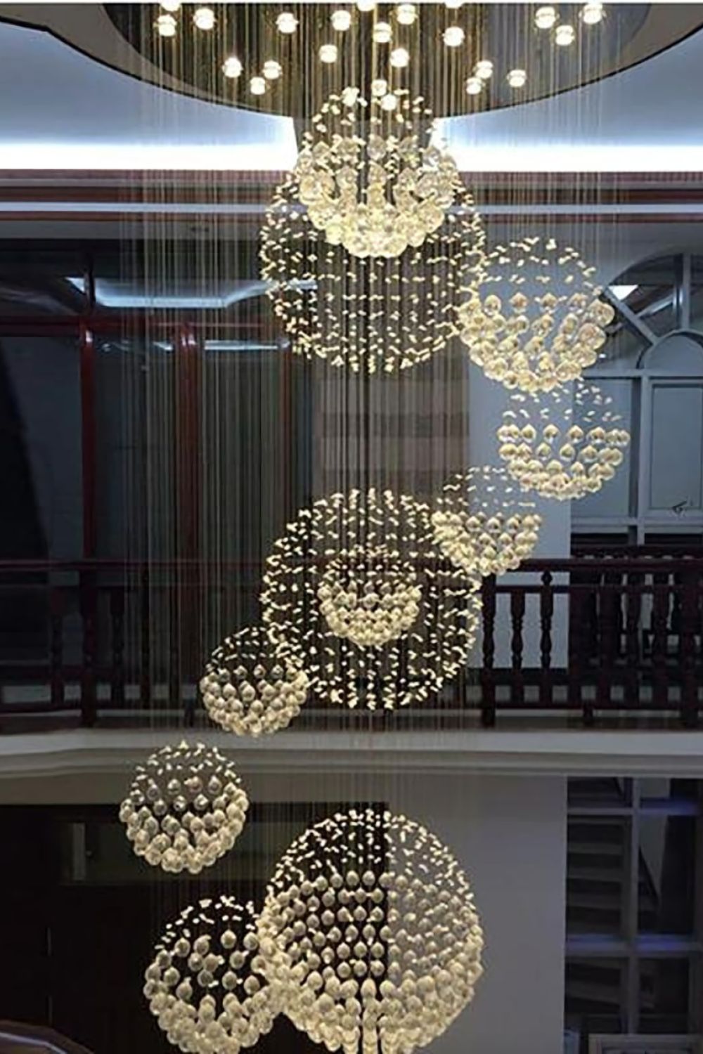 Multi-Balls Chrome Crystal Chandelier - SamuLighting