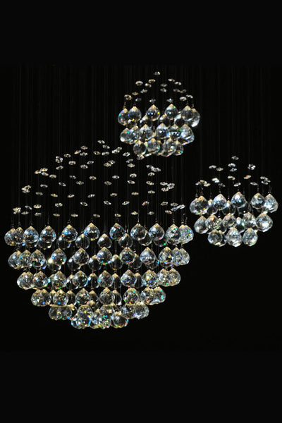 Multi-Balls Chrome Crystal Chandelier - SamuLighting