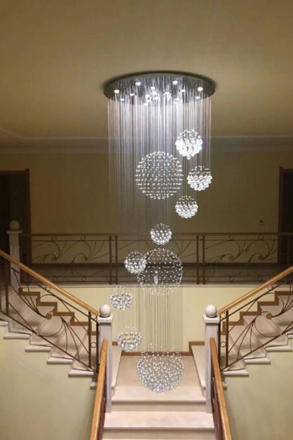 Multi-Balls Chrome Crystal Chandelier - SamuLighting