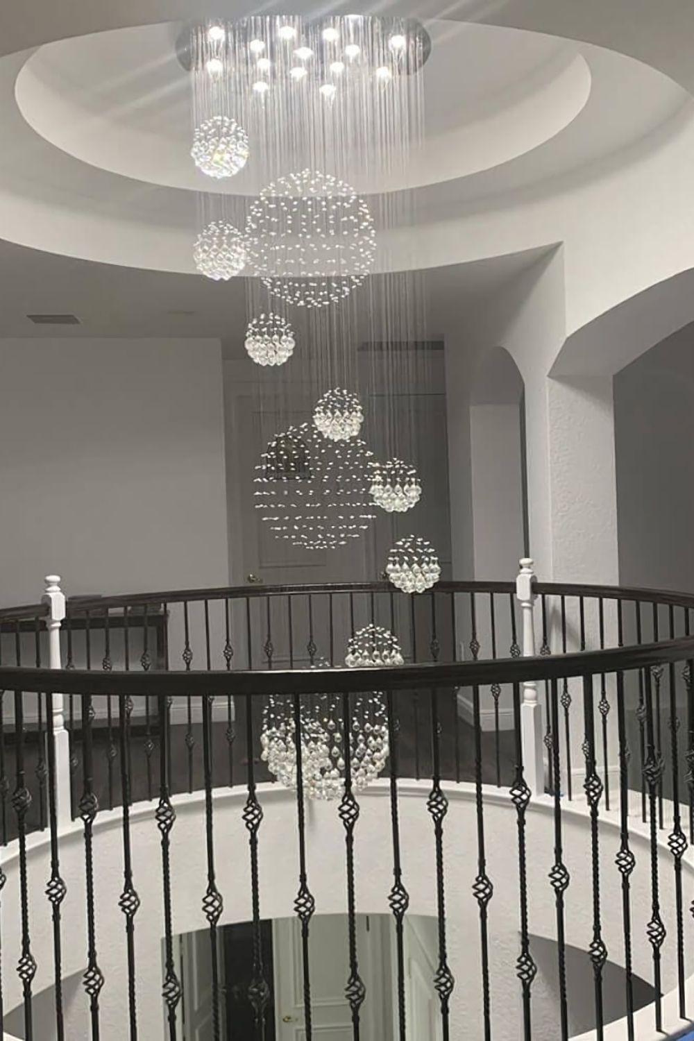 Multi-Balls Chrome Crystal Chandelier - SamuLighting