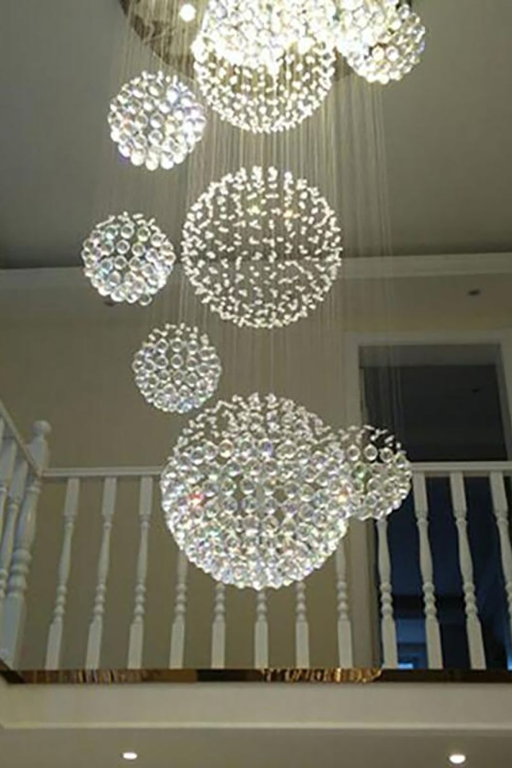 Multi-Balls Chrome Crystal Chandelier - SamuLighting