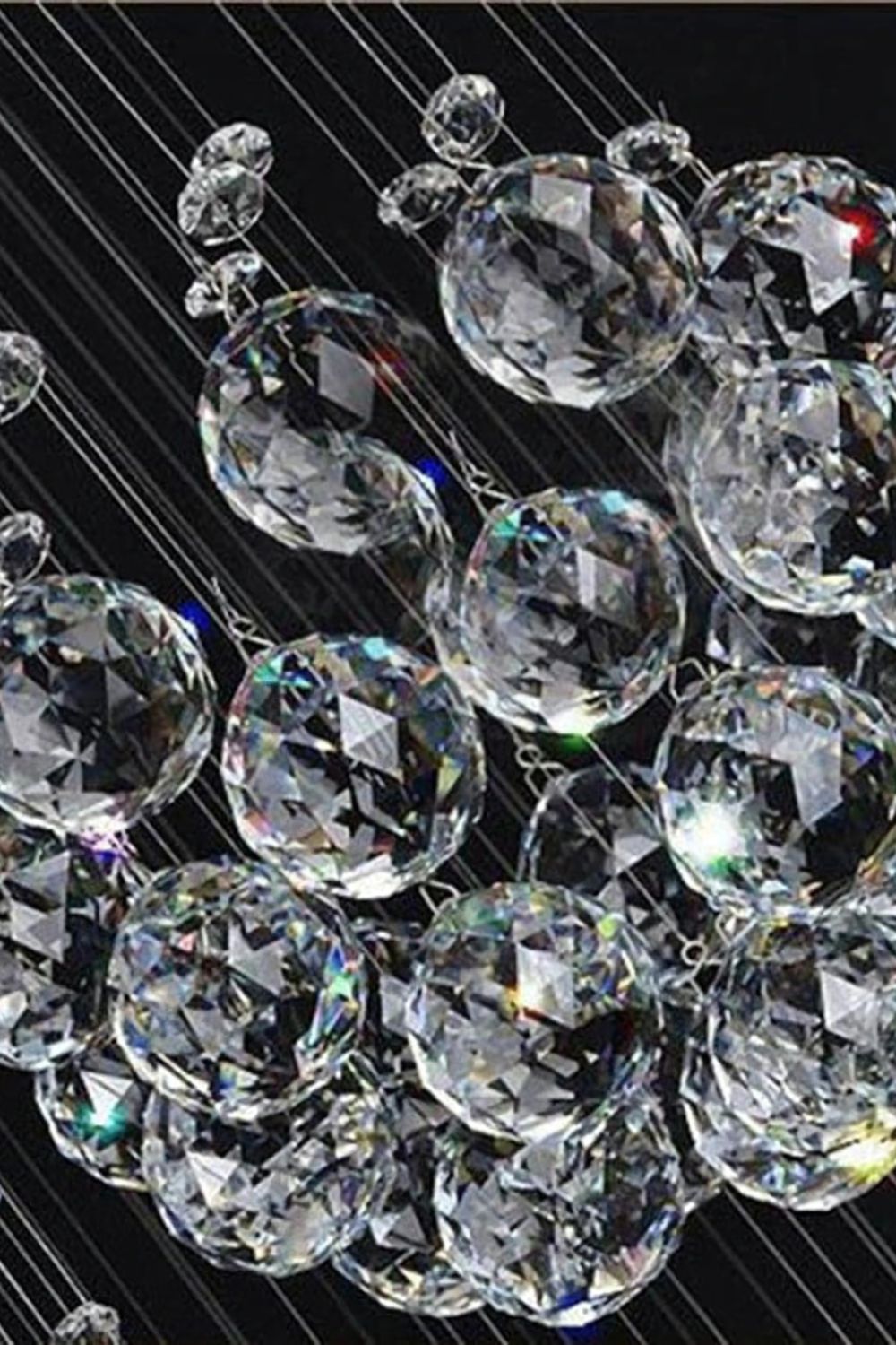 Multi-Balls Chrome Crystal Chandelier - SamuLighting