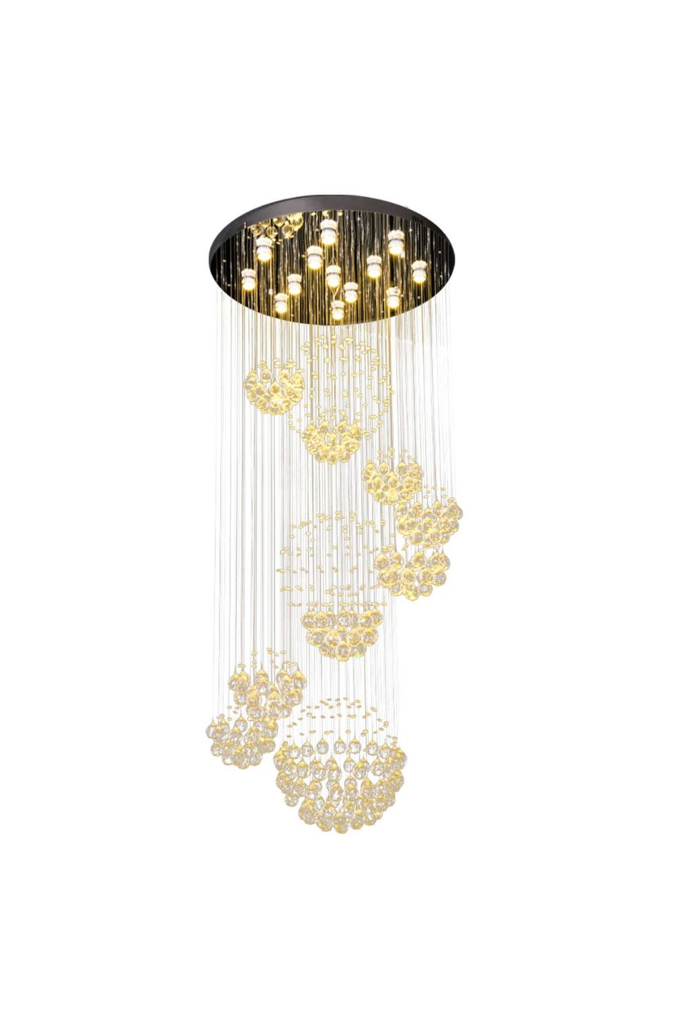 Multi-Balls Chrome Crystal Chandelier - SamuLighting