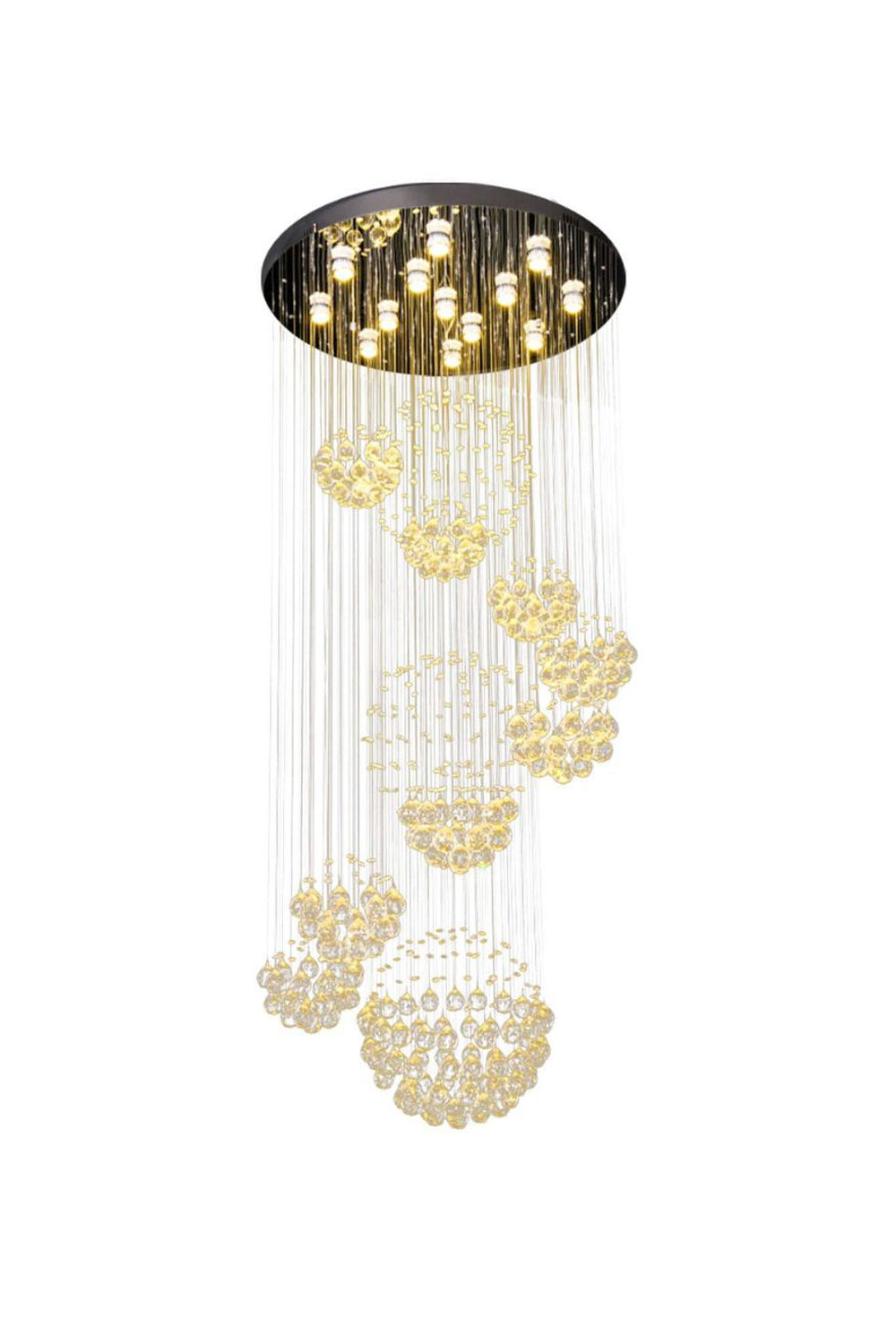 Multi-Balls Chrome Crystal Chandelier - SamuLighting