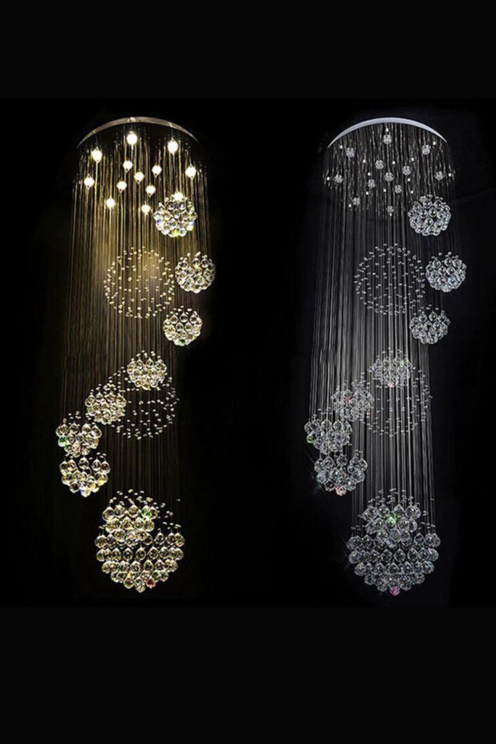 Multi-Balls Chrome Crystal Chandelier - SamuLighting