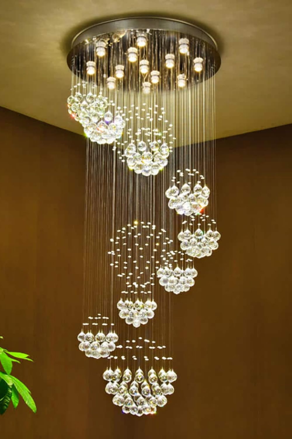 Multi-Balls Chrome Crystal Chandelier - SamuLighting