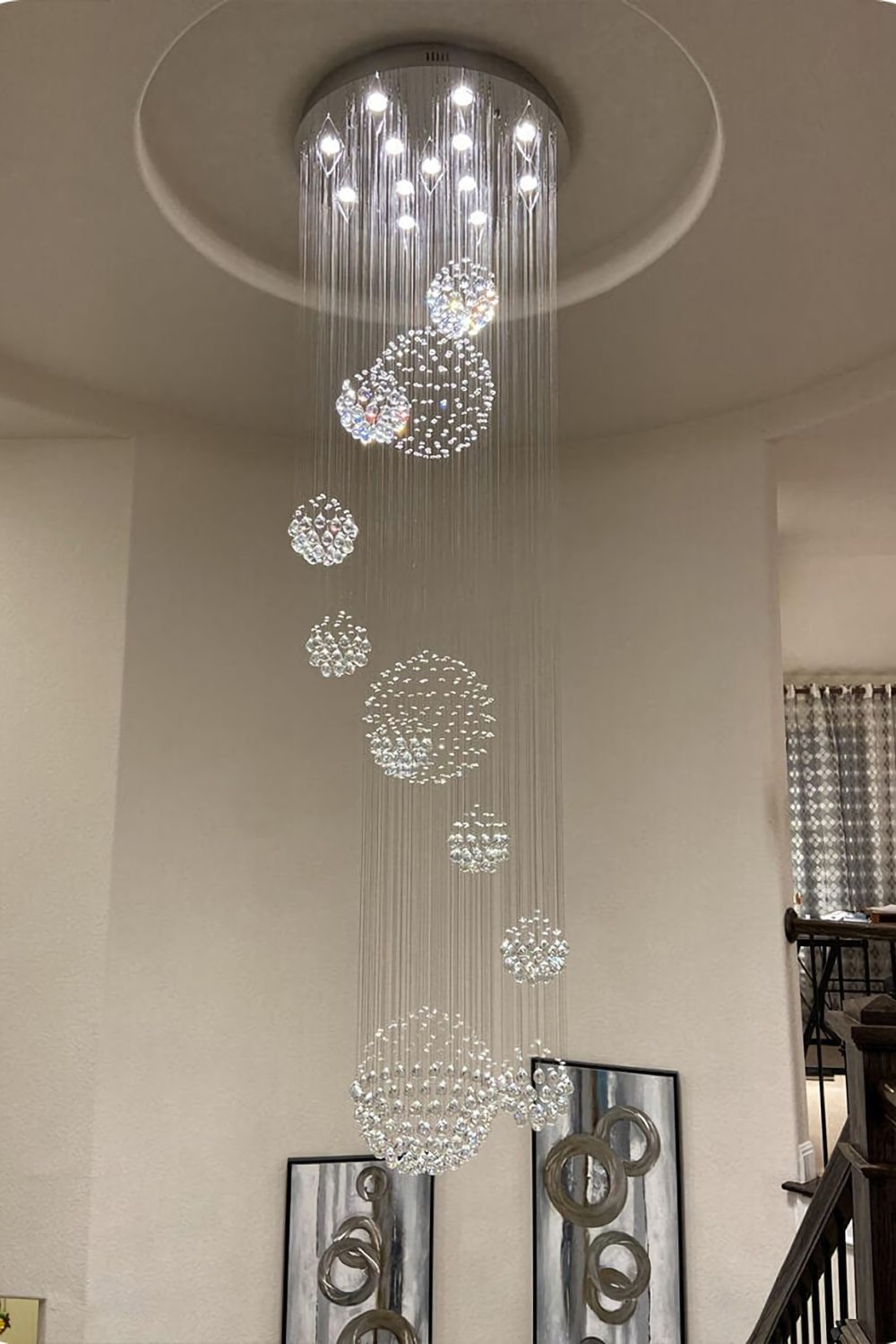 Multi-Balls Chrome Crystal Chandelier - SamuLighting