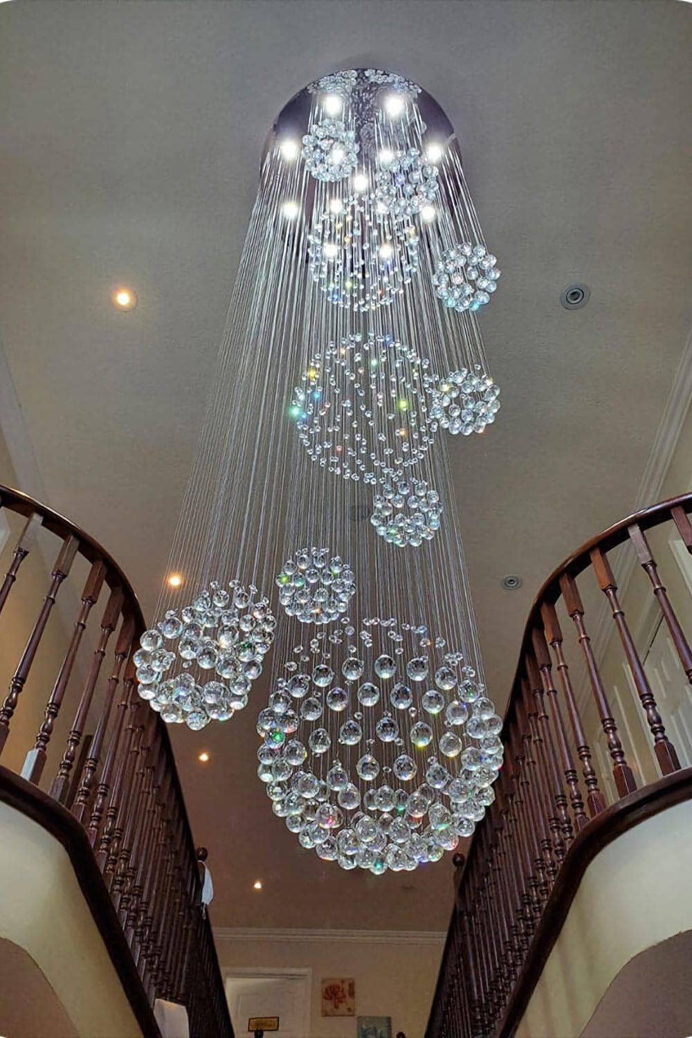 Multi-Balls Chrome Crystal Chandelier - SamuLighting