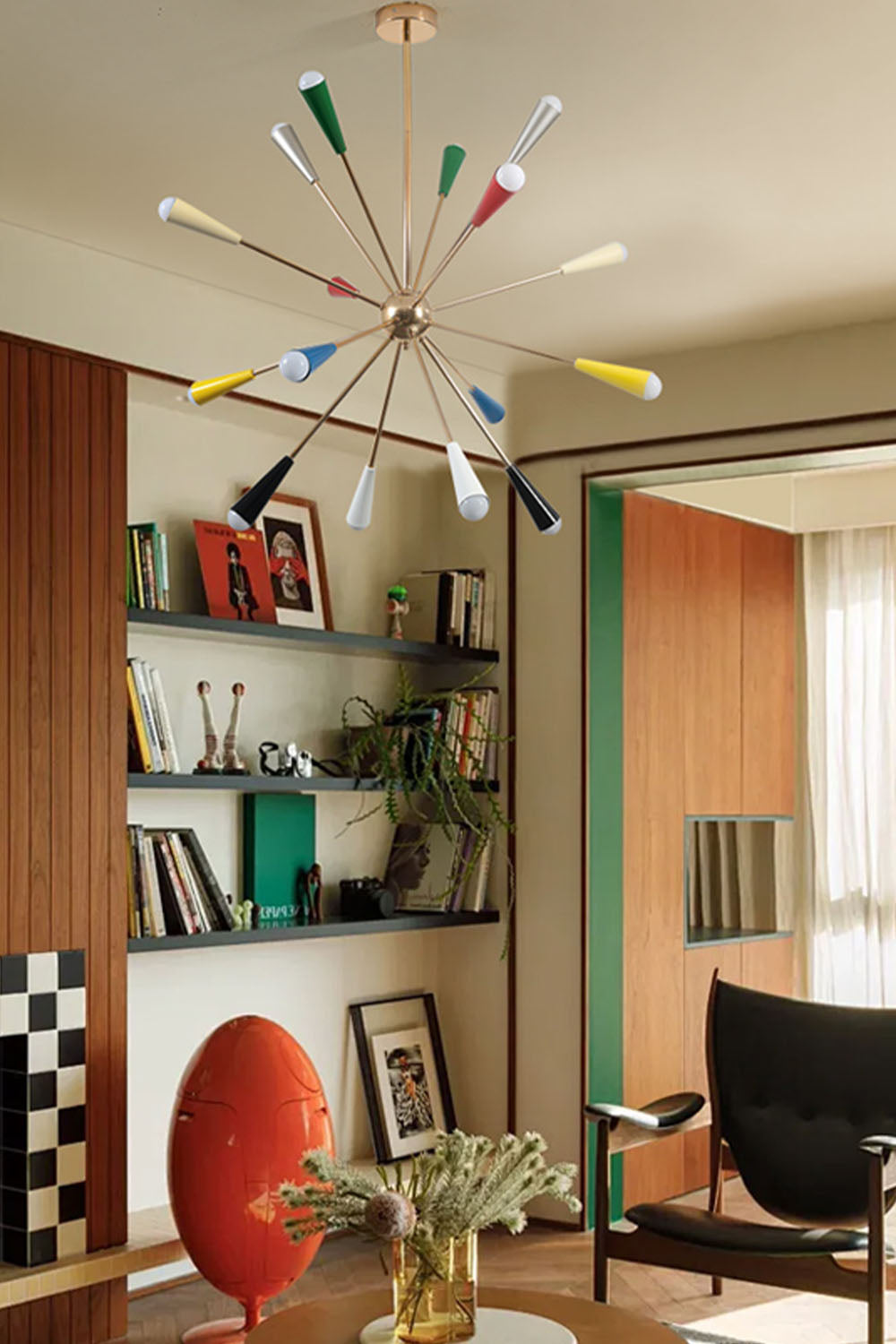 Multi-color Fireworks Chandelier