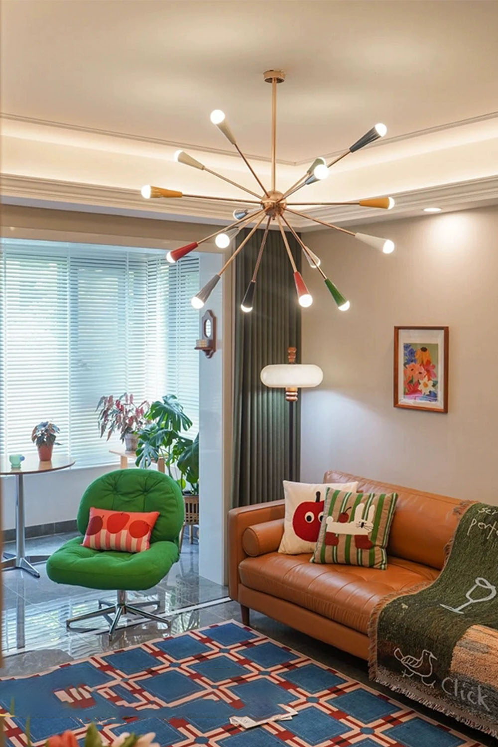 Multi-color Fireworks Chandelier