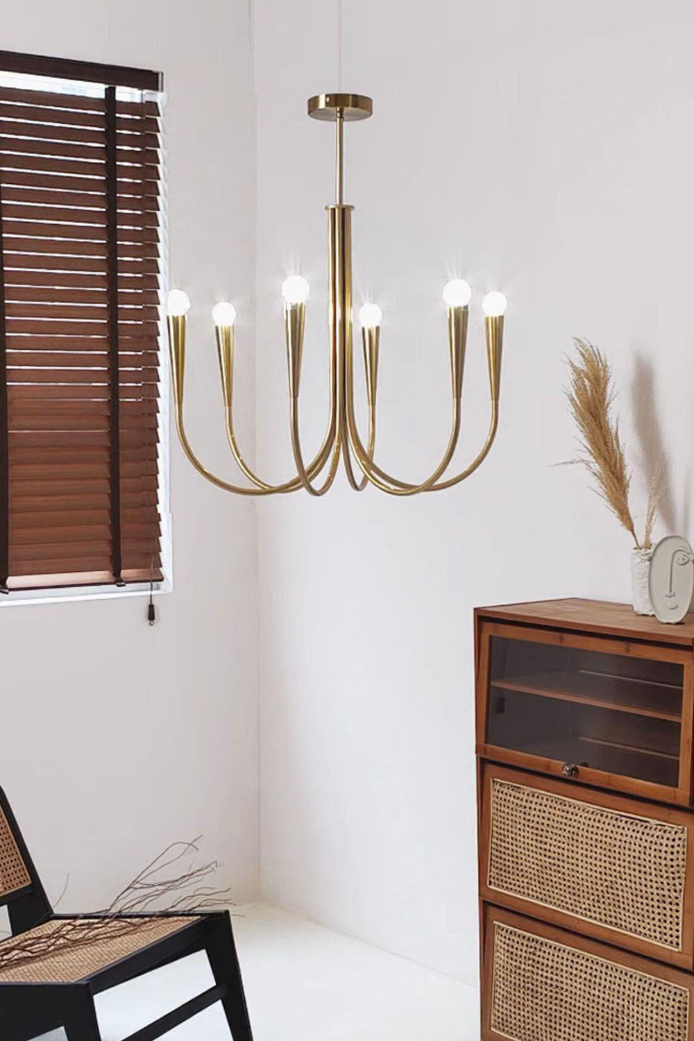 Multi-head U-shaped Chandelier