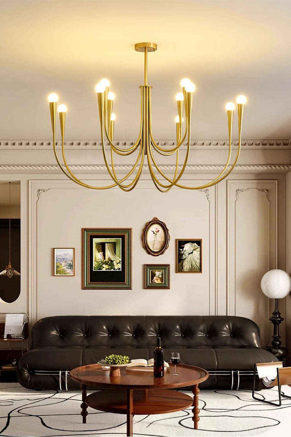 Multi-head U-shaped Chandelier