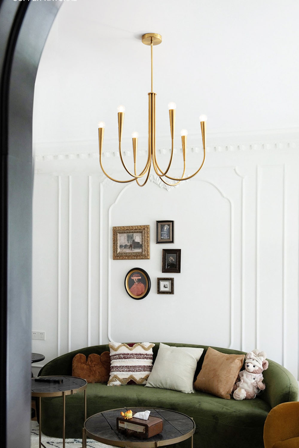 Multi-head U-shaped Chandelier