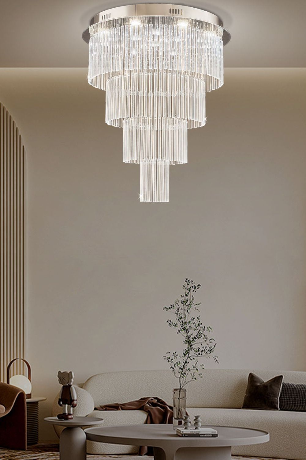 Multi Layers Round Raindrop Chandelier - SamuLighting