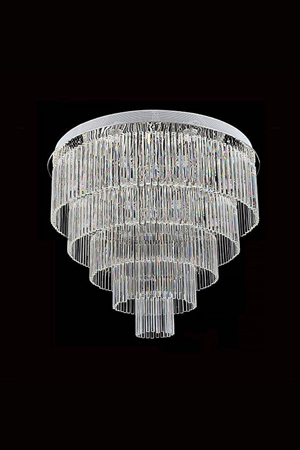 Multi Layers Round Raindrop Chandelier - SamuLighting