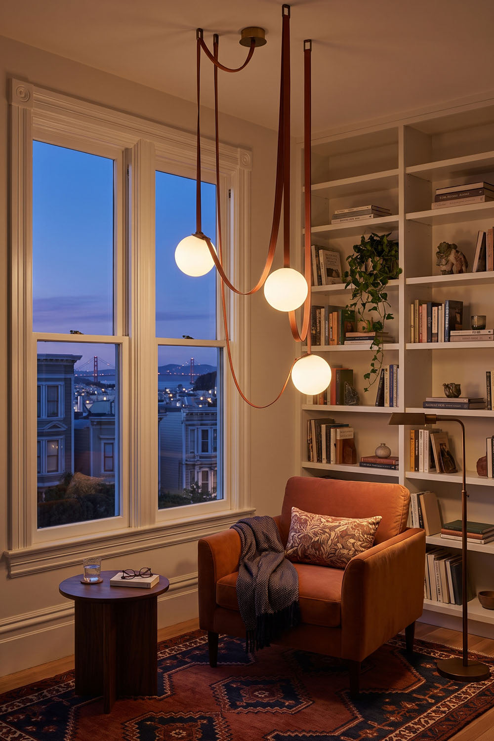 Multiple Belt Art Pendant Light