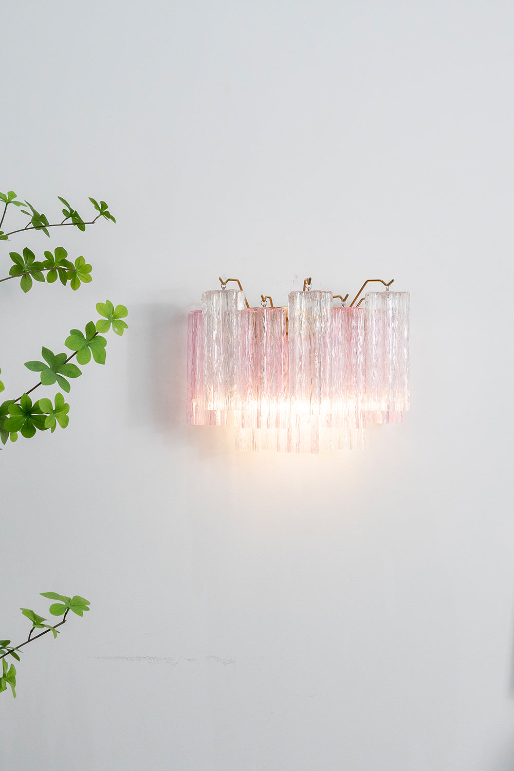 Murano Style Glass Wall Lamp