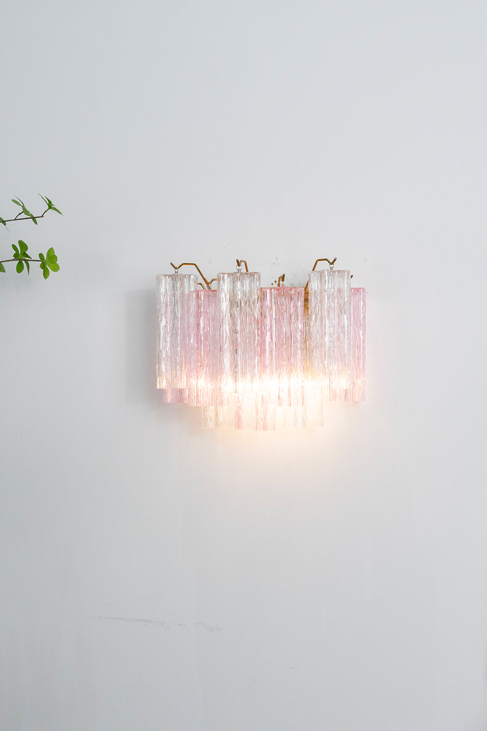 Murano Style Glass Wall Lamp