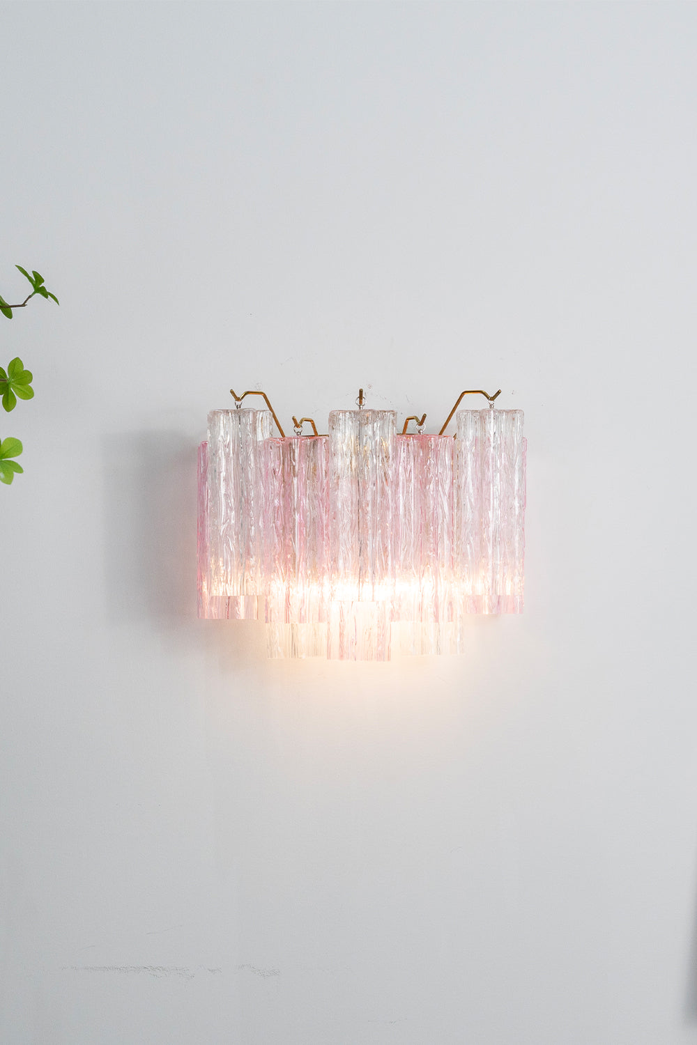 -Style Glass Wall Lamp