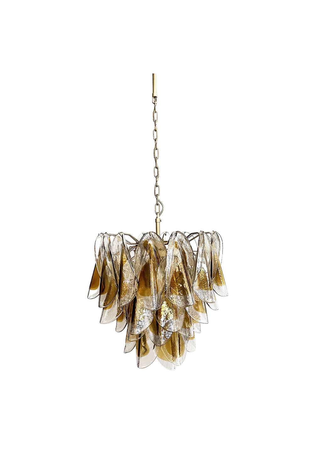 Murano Amber  Glass Swallows  Chandelier