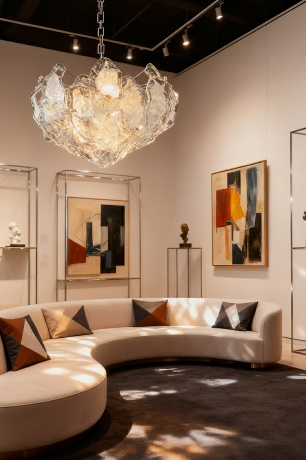 Murano Curved Leaves Chandelier