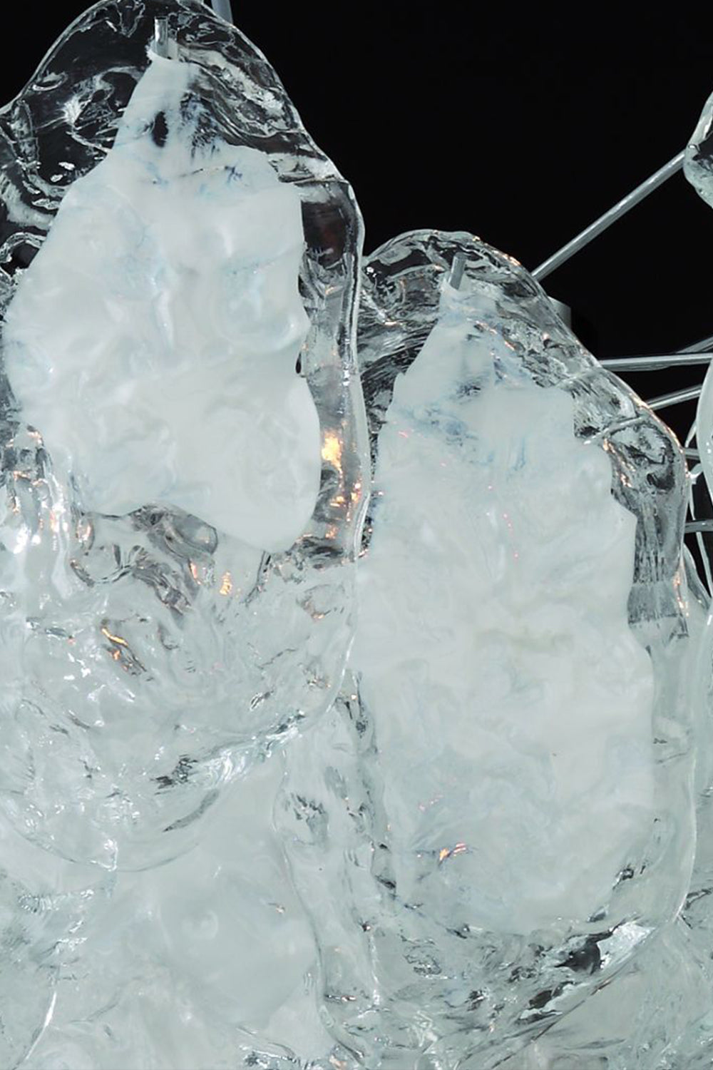 Murano Curved Leaves Chandelier