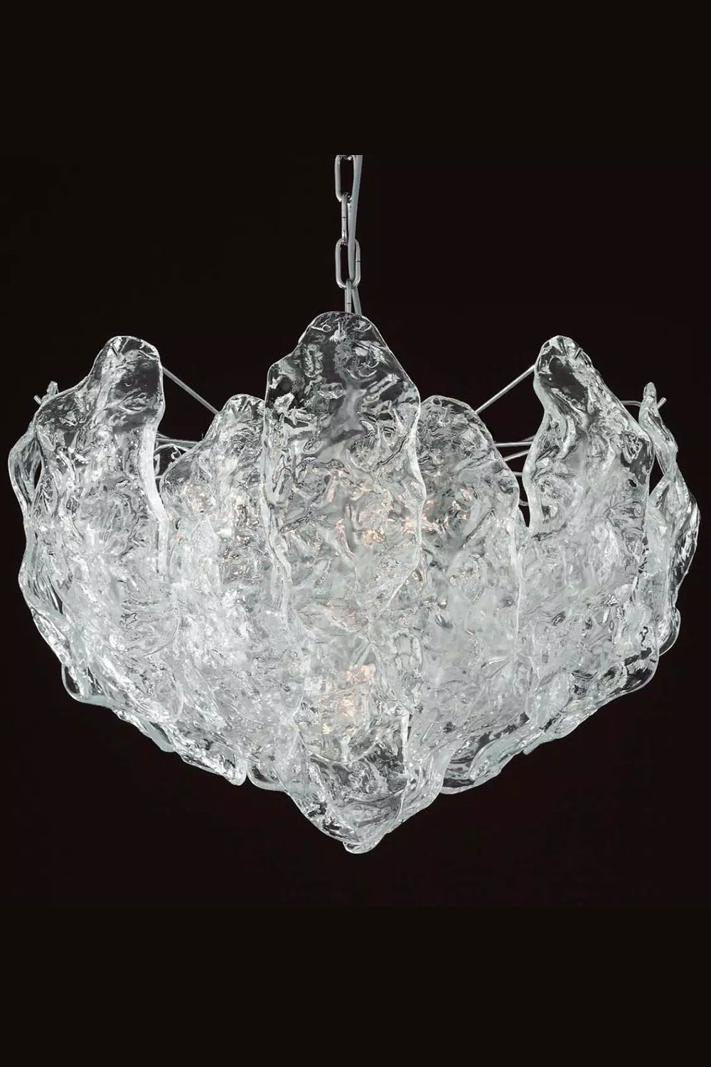 Murano Curved Leaves Chandelier