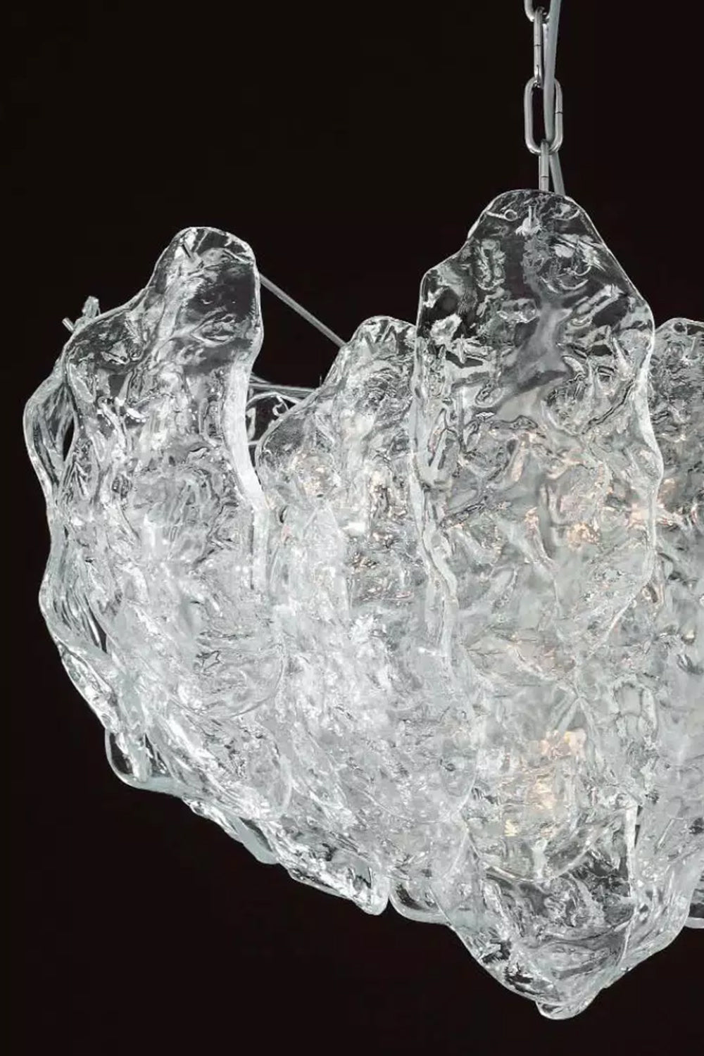 Murano Curved Leaves Chandelier