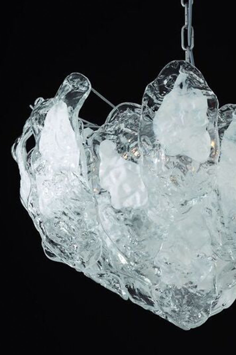 Murano Curved Leaves Chandelier