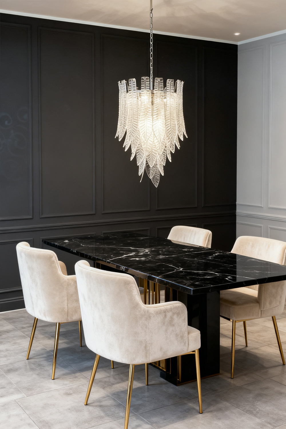 Murano Felci Glass Chandelier